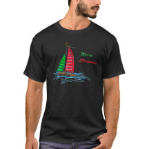 Navio de navegação de Natal Vermelho e Verde