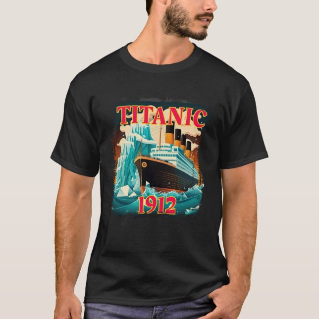Camiseta Navio De Navegação Titanic Navio De Cruzeiro Vinta (Frente)