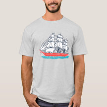 Navio de navigação do mastro do estilo três do