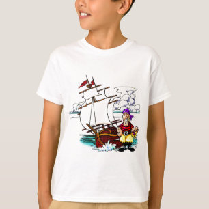 Camiseta Navio de navigação dos desenhos animados