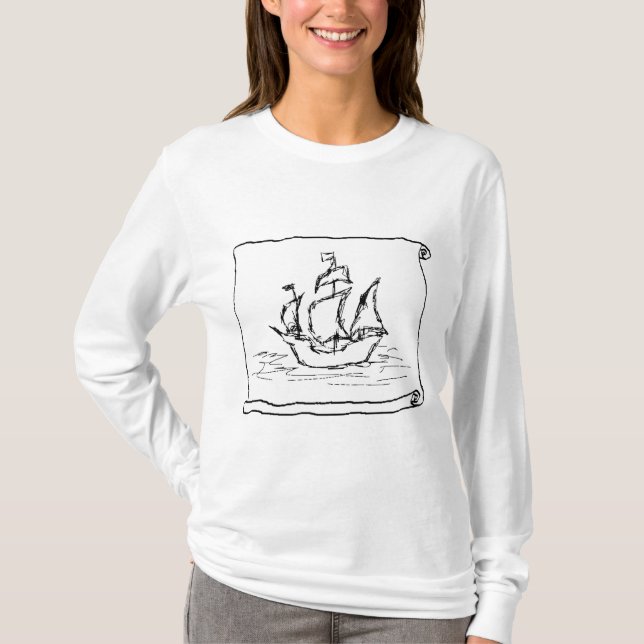 Camiseta Navio de pirata (Frente)