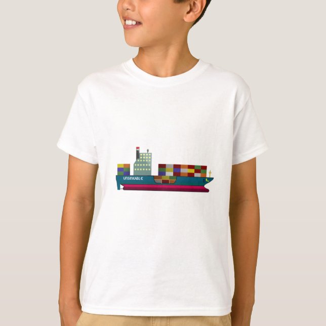 Camiseta Navio de recipiente (Frente)