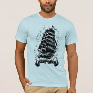 Camiseta navio dos homens