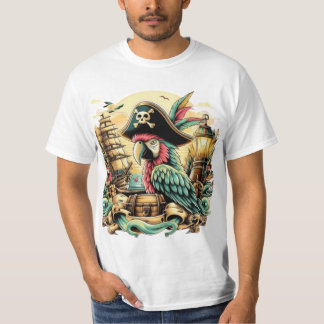 Camiseta Navio e Parrot T-Shirt