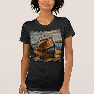 Camiseta Navio Encalhado Derretido | Naufrágio Surreal da C