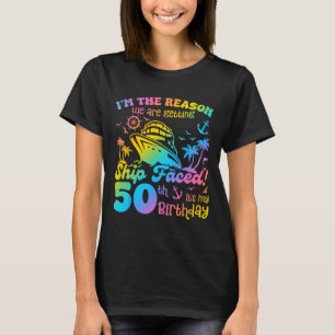 Camiseta Navio Enfrentou É Meu Aniversário De 50 Anos Cruze