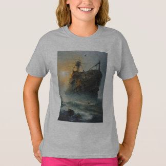 Camiseta Navio fantasma, navio pirata,