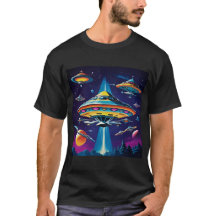 Navio Foguete Sci-Fi Retro