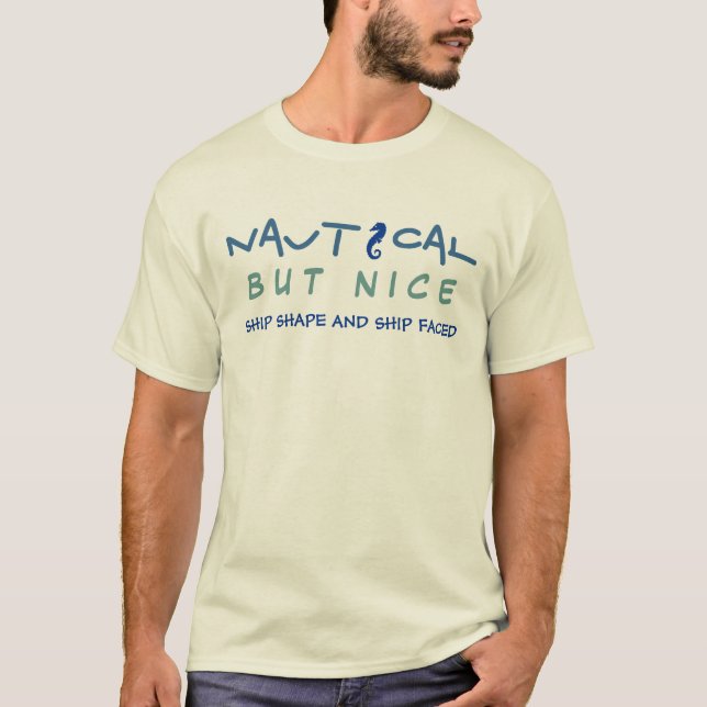 Camiseta Navio náutico mas agradável enfrentado (Frente)