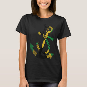 Camiseta Navio náutico que ancora o oceano de bandeira jama