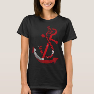 Camiseta Navio náutico que ancora pavilhão turco Fis