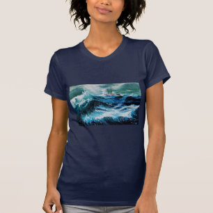 Camiseta Navio no mar em tempestade