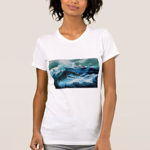 Camiseta Navio no mar em tempestade