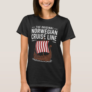 Camiseta Navio original norueguês de cruzeiro
