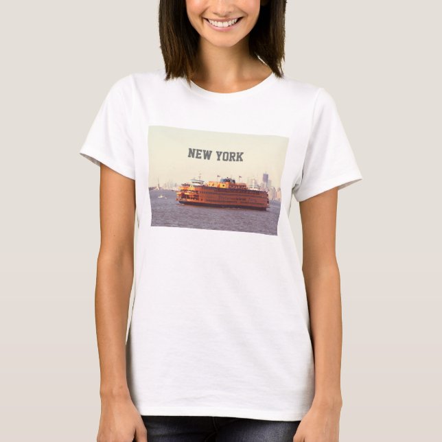 Camiseta Navio Staten Island, Nova Iorque (Frente)