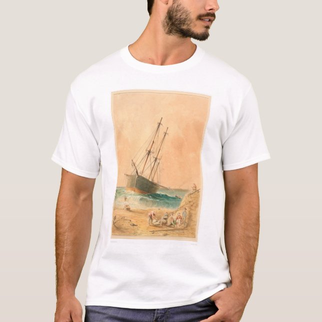 Camiseta Navio "Viscata" de Ingleses encalhado (0533A) (Frente)