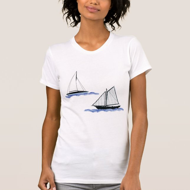 Camiseta navios à vela (Frente)