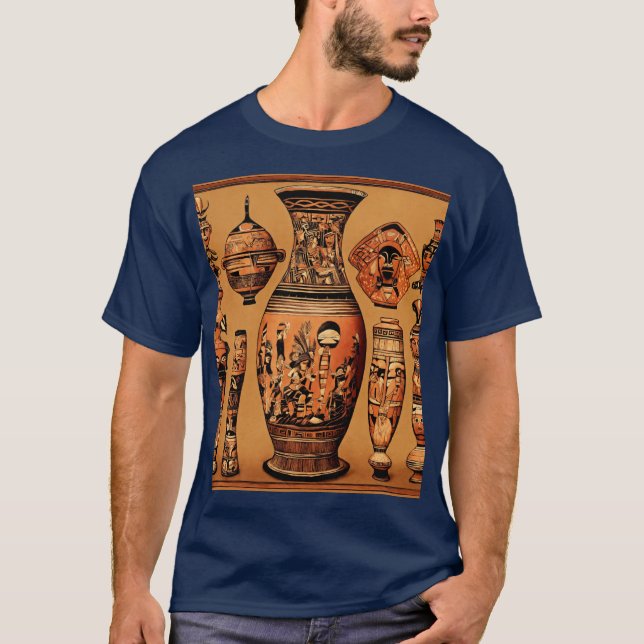 Camiseta Navios antropomórficos dos Povos Xingu: (Frente)