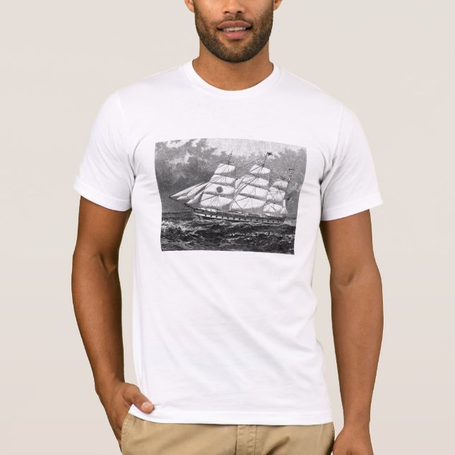 Camiseta Navios de navigação velhos (Frente)