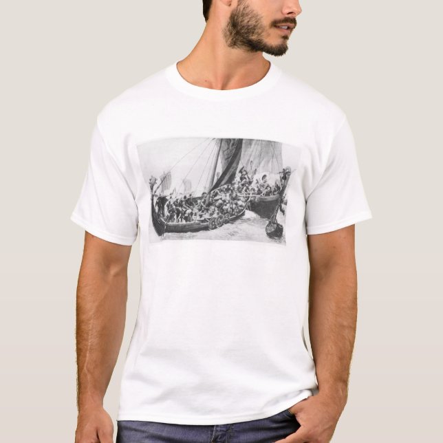 Camiseta Navios de Viking (Frente)