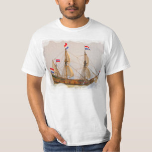 Camiseta Navios dos exploradores, India do leste holandês