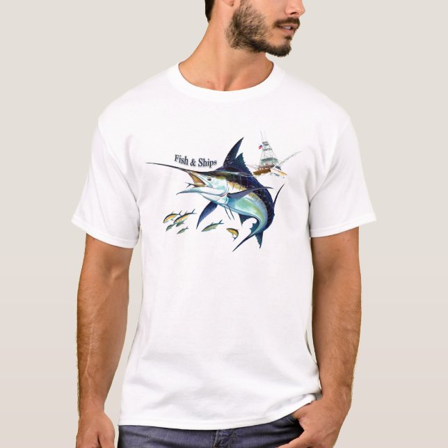 Camiseta navios dos peixes n (Frente)
