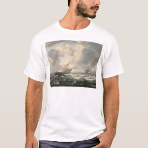 Camiseta Navios em um mar picado