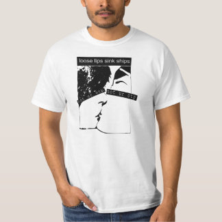 Camiseta Navios fracos do dissipador dos lábios