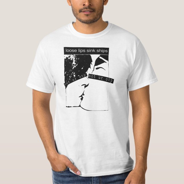 Camiseta Navios fracos do dissipador dos lábios (Frente)
