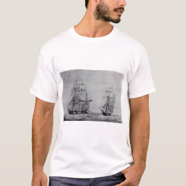 Camiseta Navios Gráficos de Arte Fina Oceanic Trek
