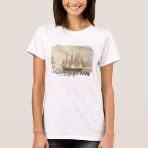 Camiseta Navios no porto, 1805 (óleo em canvas)