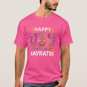 Camiseta Navratri Graba Hinduísmo Hindu Deusa Durga 1