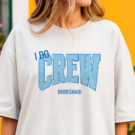 Camiseta Navy + Blue Faux Glitter I DO CREW Bachelorette