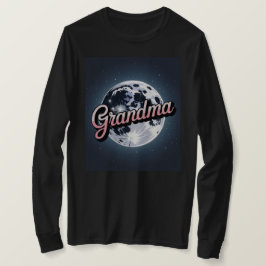 Camiseta Navy Blue Sky Moon Pink Avó Script
