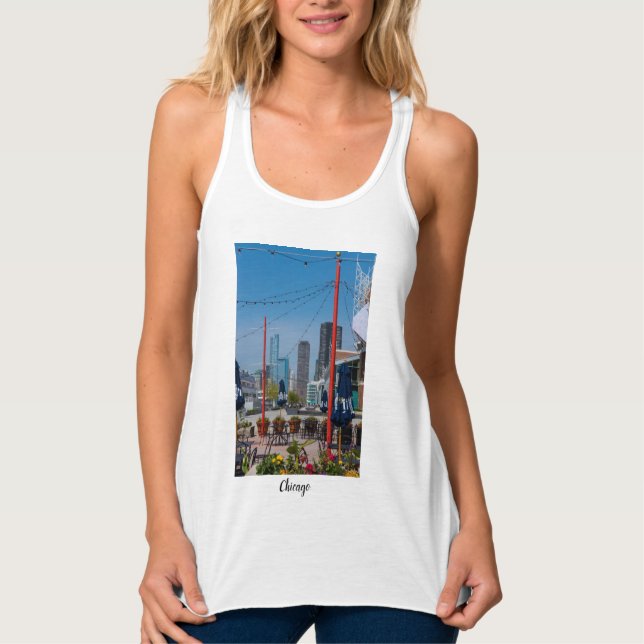 Camiseta Navy Pier Lines (Frente)