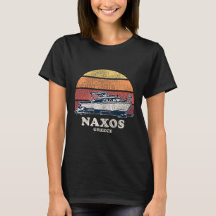 Camiseta Naxos Grécia Navegação Vintage Anos 70 Design de B