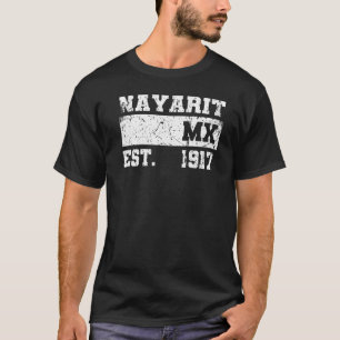 Camiseta Nayarit Mexico Est 1917 Retro Vintage se aflita