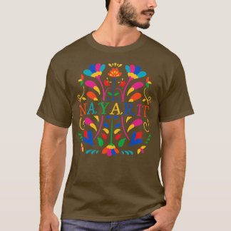 Camiseta Nayarit Shirt Nayarit Flower Nayarit Otomi México