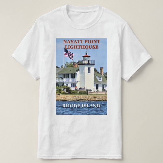 Camiseta Nayatt Point Lighthouse, Rhode Island T-Shirt (Frente do Design)