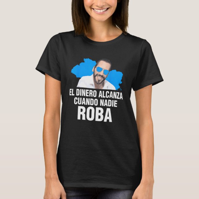 Camiseta Nayib Bukele Dinero Coote Criptomoeda (Frente)