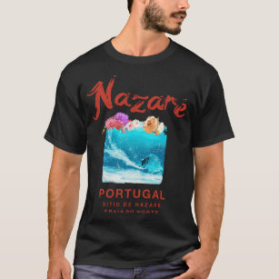 Camiseta Nazare Portugal Surfing Vintage Retro 984
