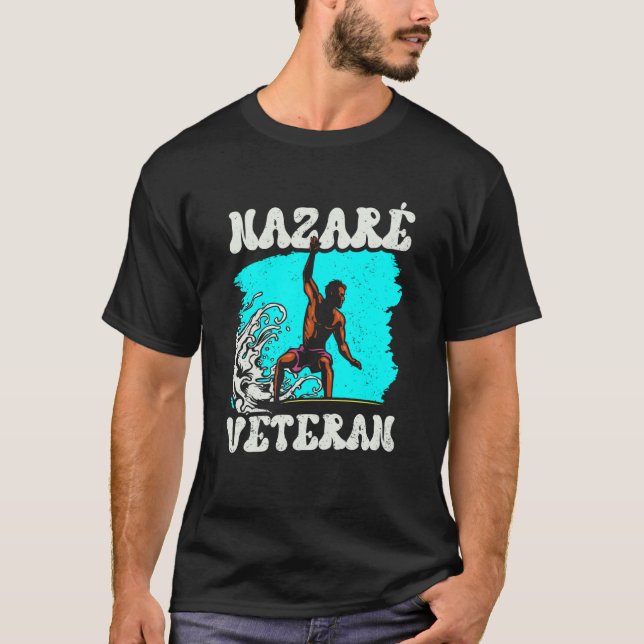 Camiseta Nazaré Veteran Wave Surfing Surfer Surf (Frente)
