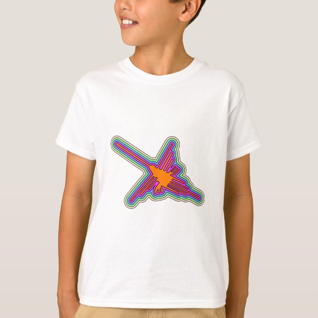Camiseta Nazca Hummingbird Peru Drawing (Frente)