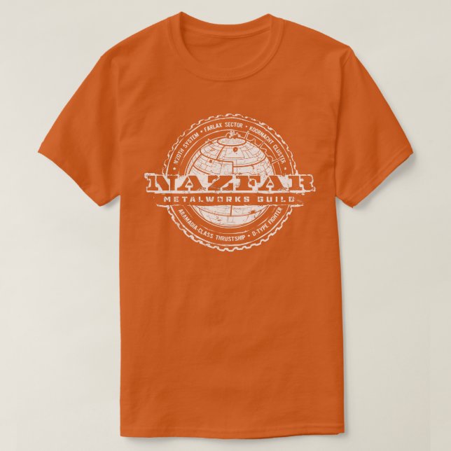 Camiseta Nazfar Metalworks Guild (Frente do Design)
