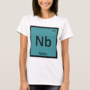 Camiseta Nb - Nabis Tabela Periódica Química Símbolo da Art