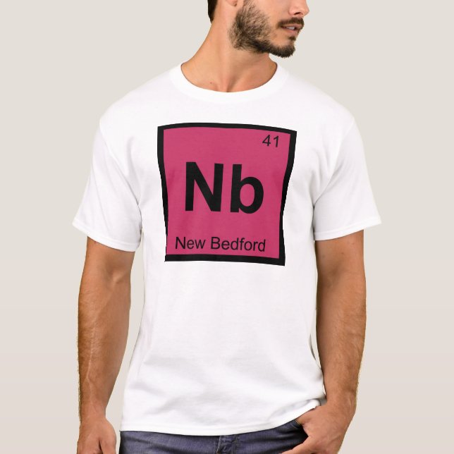 Camiseta Nb - Novo Símbolo de Química de Massachusetts Bedf (Frente)