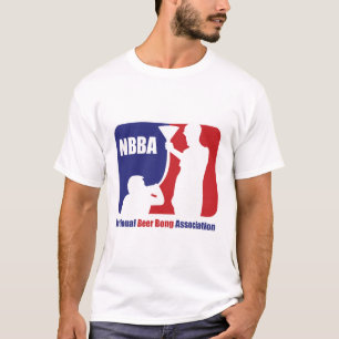 Camiseta NBBA, cerveja de Nationatl Bong a associação