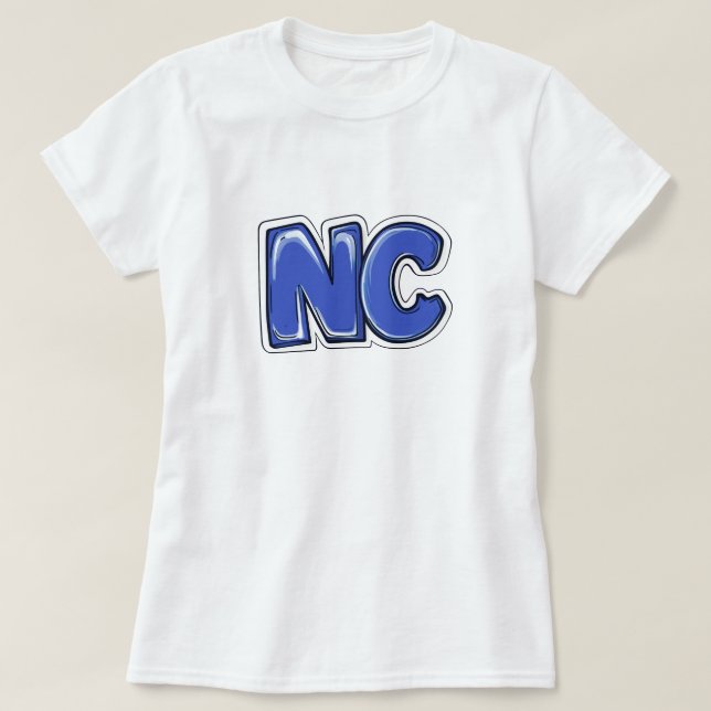 Camiseta NC Carolina do Norte (Frente do Design)
