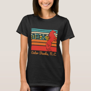 Camiseta Nc Obx Retro Corolla Beach Vacations Outer Banks W