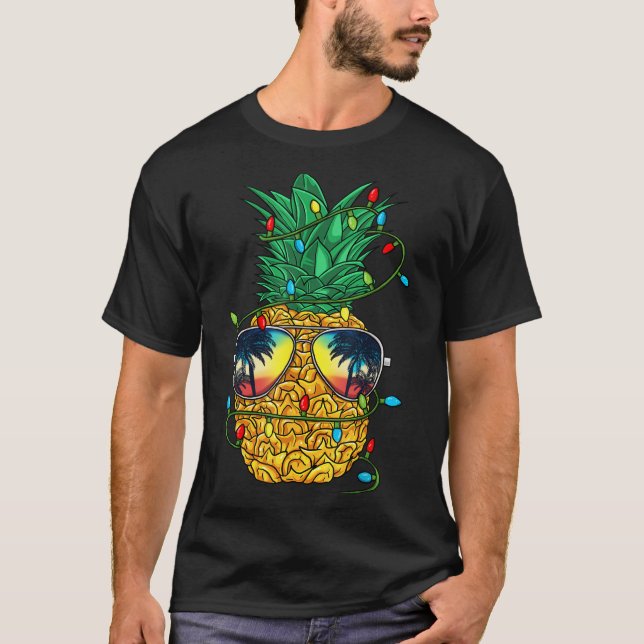 Camiseta Ne Christmas In July Trocal Christmas Hawaiian  (Frente)